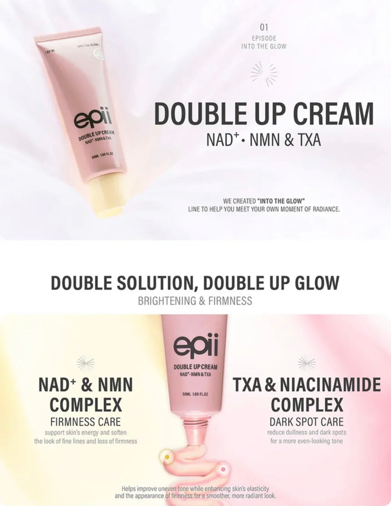 epii - Double Up Cream NAD+ NMN & TXA