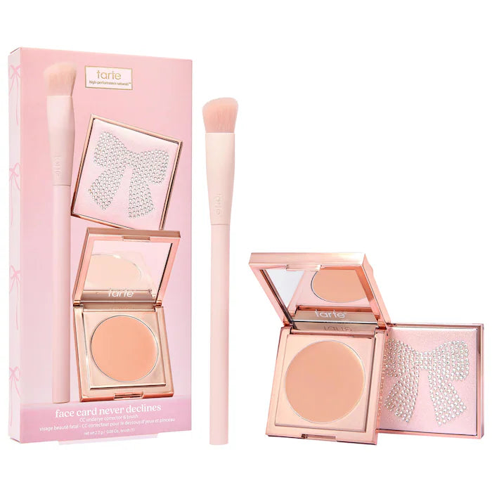 Tarte - Face Card Never Declines CC Full Coverage Undereye Corrector & Brush Set | Pink Musee Egypt