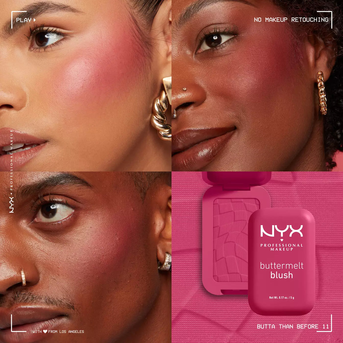 NYX Buttermelt Powder Blush | Pink Musee Egypt