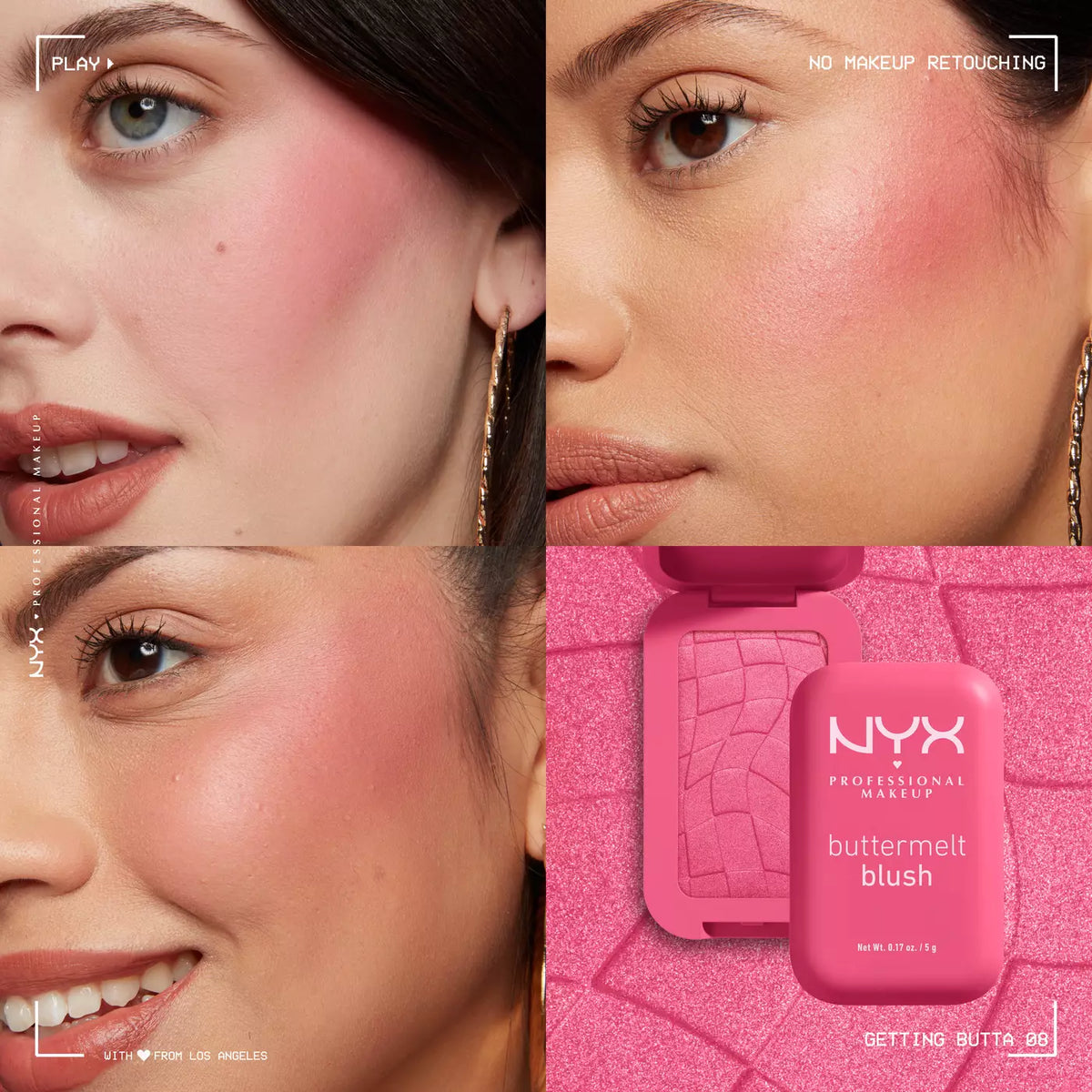 NYX Buttermelt Powder Blush | Pink Musee Egypt