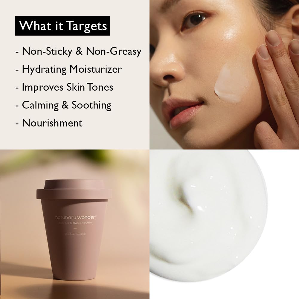 Haruharu WONDER - Black Rice 10 Hyaluronic Cream