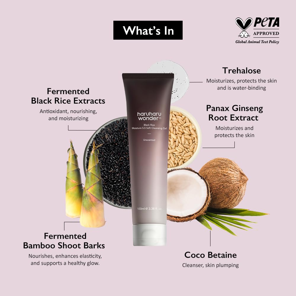 Haruharu WONDER - Black Rice Moisture 5.5 Soft Cleansing Gel 100ml