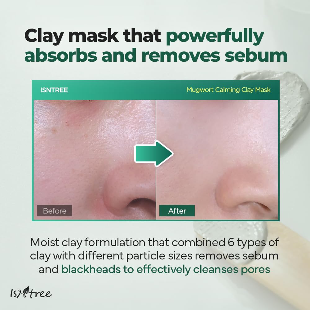 Isntree - Mugwort Calming Clay Mask