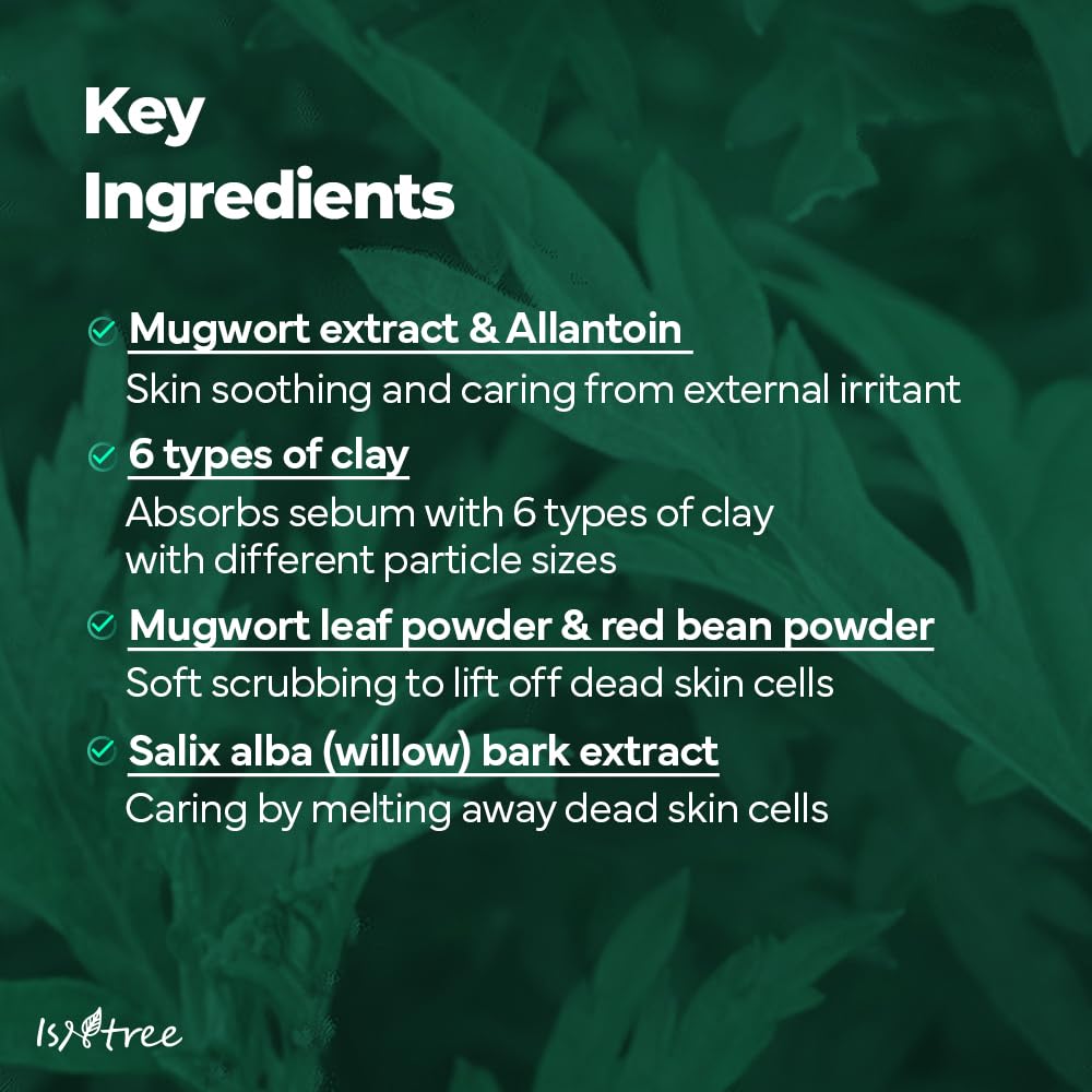 Isntree - Mugwort Calming Clay Mask