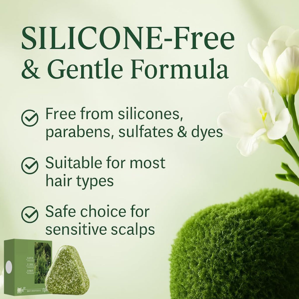 Nature Seven Green Soap Shampoo, Nature Triangle Shampoo Soap Bar