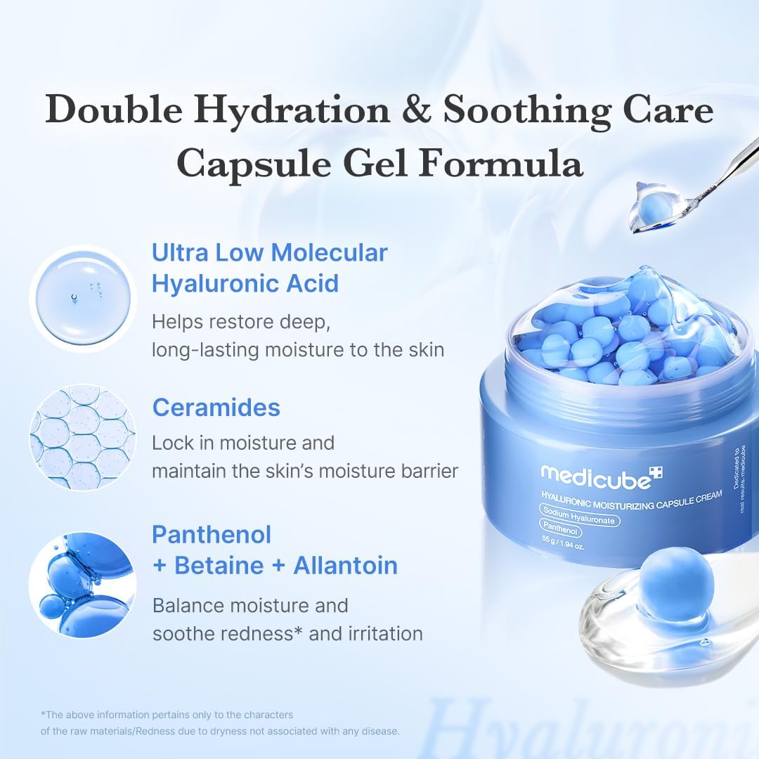MEDICUBE Hyaluronic Moisturizing Capsule Cream – 55ml