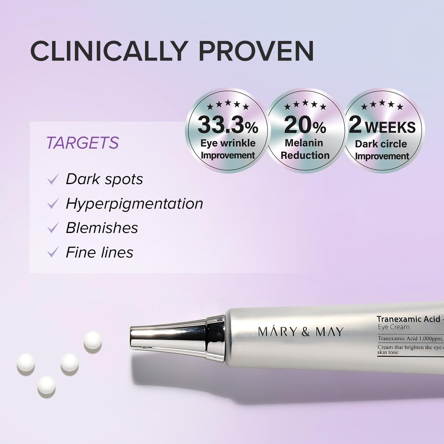 Mary&May - Tranexamic Acid + Glutathione Eye Cream