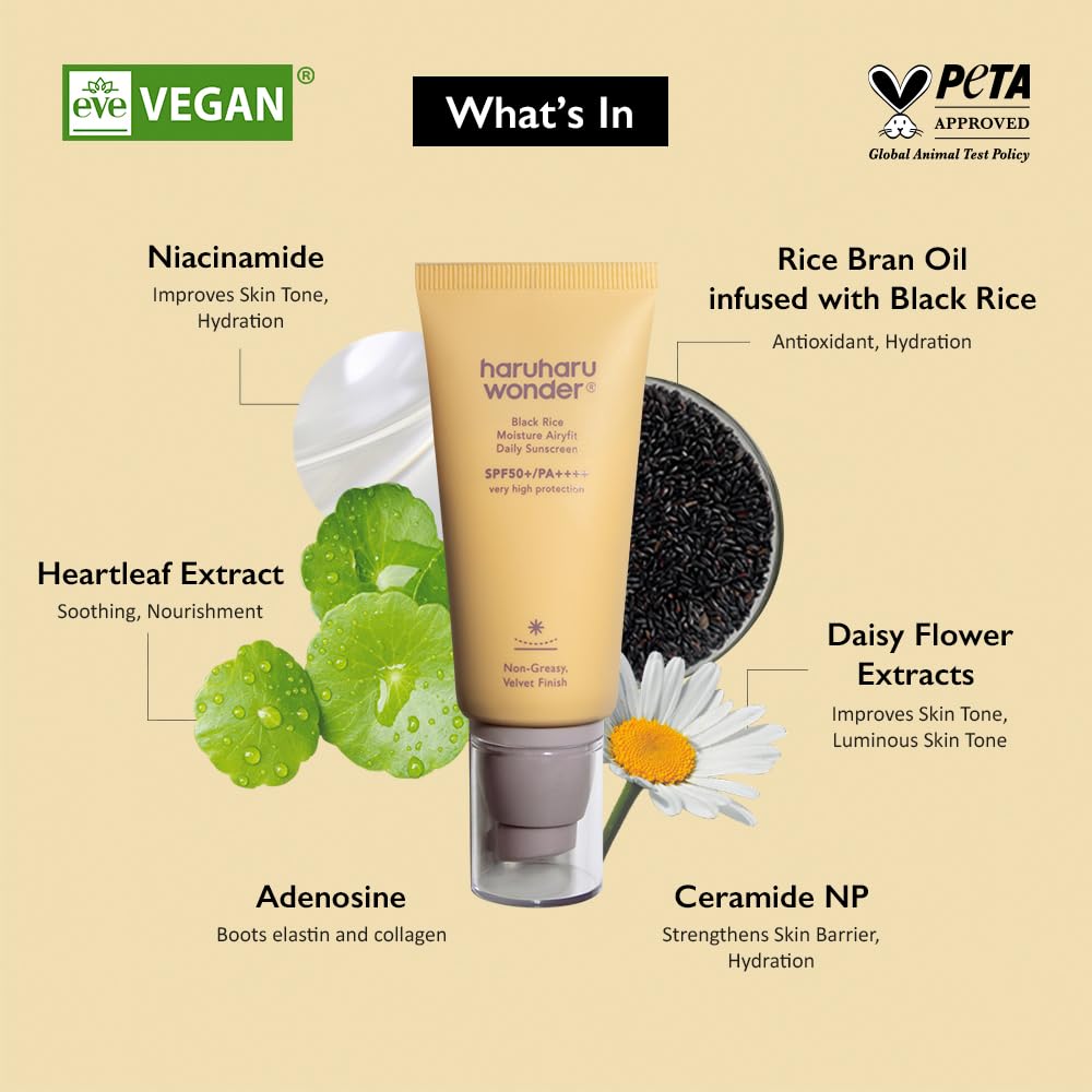 Haruharu WONDER - Black Rice Moisture Airyfit Sunscreen
