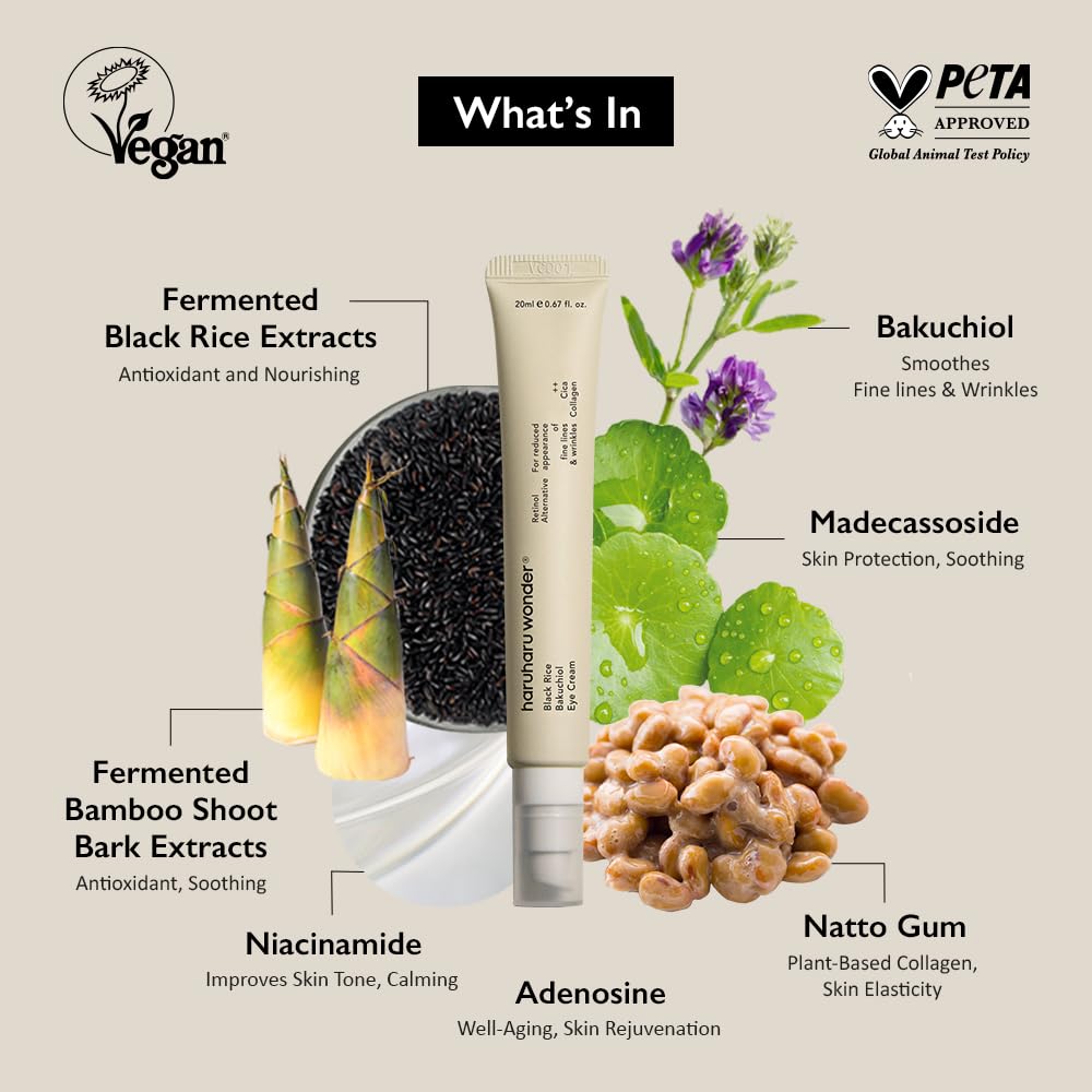 Haruharu WONDER - Black Rice Bakuchiol Eye Cream 20ml
