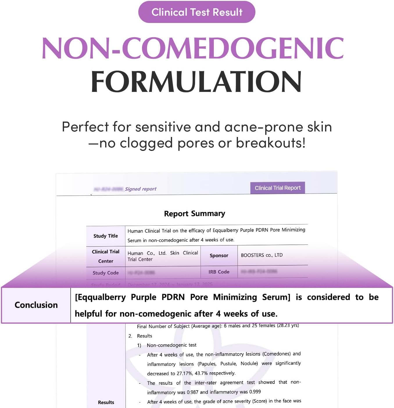 EQQUALBERRY Purple PDRN Pore Minimizing Serum