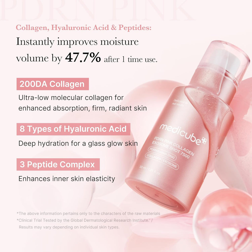 medicube - PDRN Pink Collagen Exosome Shot Serum 7500 30ml