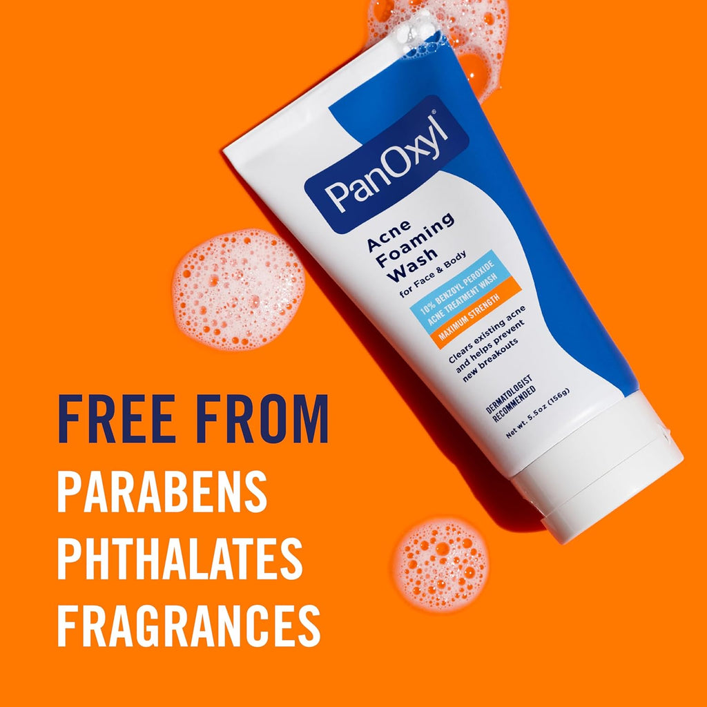 PanOxyl - Acne Foaming Wash Benzoyl Peroxide 10% Maximum Strength