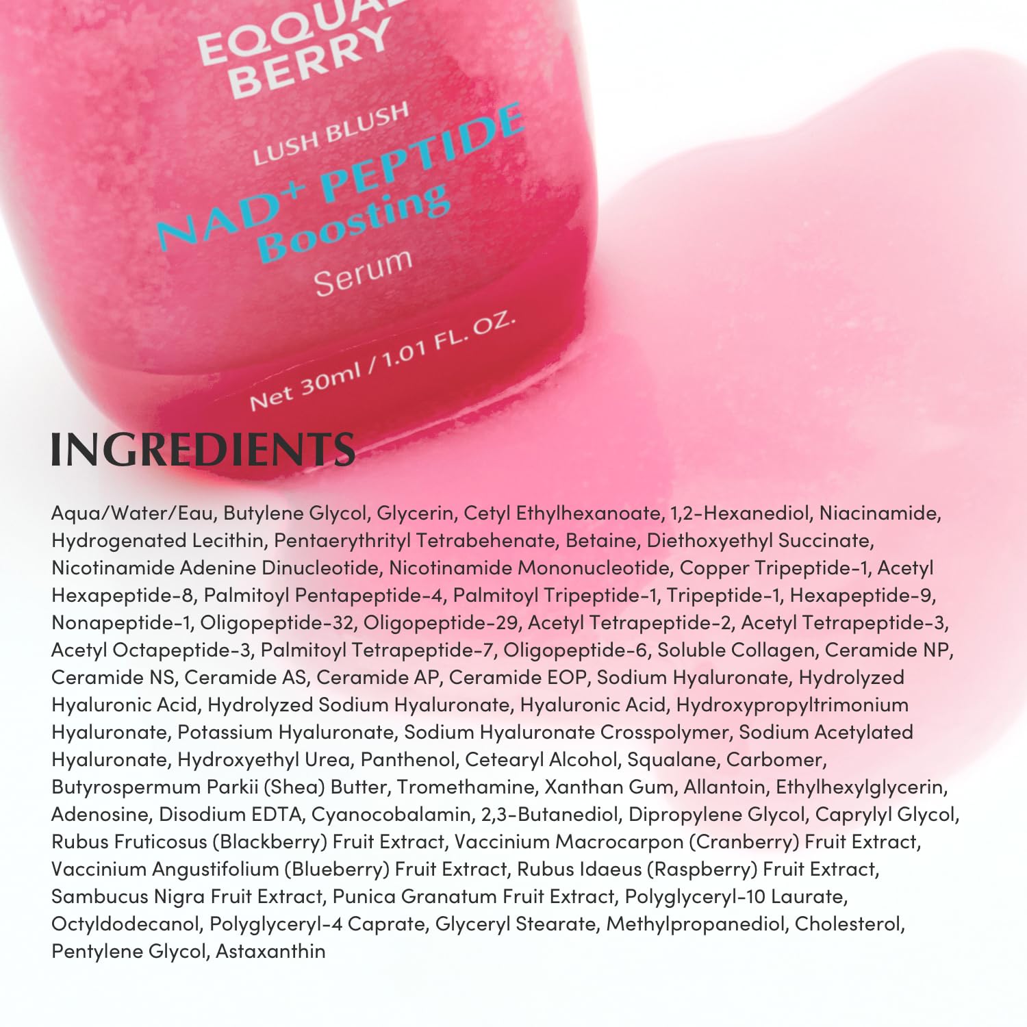 EQQUALBERRY - NAD+ Peptide Boosting Serum