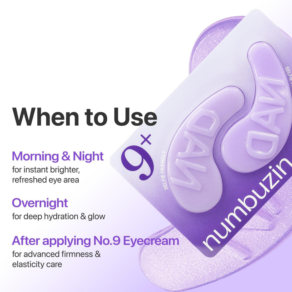 numbuzin – No.9 NAD+ Collagen Under Eye Patches
