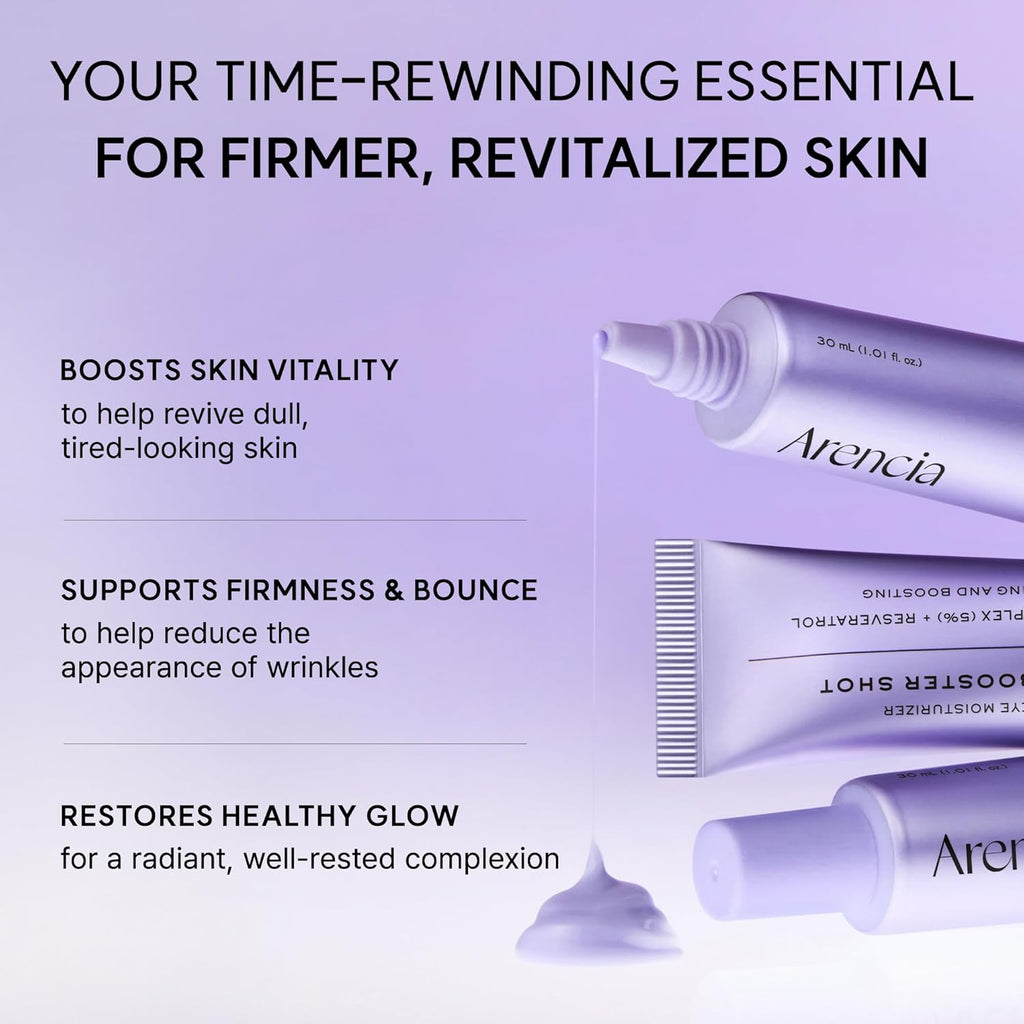 Arencia - NAD+ Time-Rewind Booster Shot, Firming & Revitalizing Serum with 5% NAD+ Complex, Peptides & Resveratrol