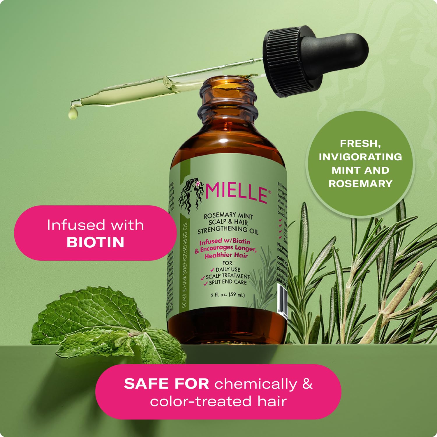 Mielle Organics Rosemary Mint Hair Growth Oil