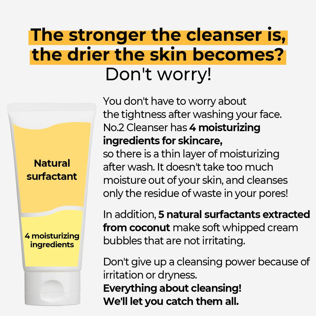 Numbuzin - No. 2 Deep Clean Fresh Cream Cleanser