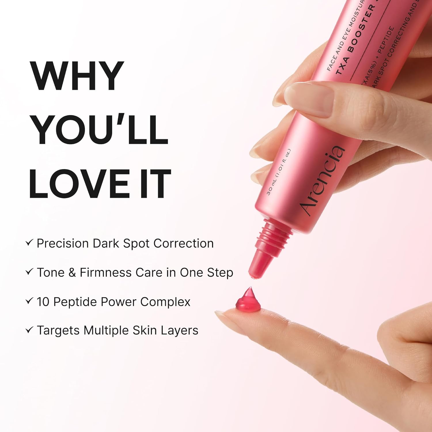 Arencia - TXA Booster Shot, Intensive Dark Spot Correcting Serum with 5% TXA, Niacinamide & 10 Peptides