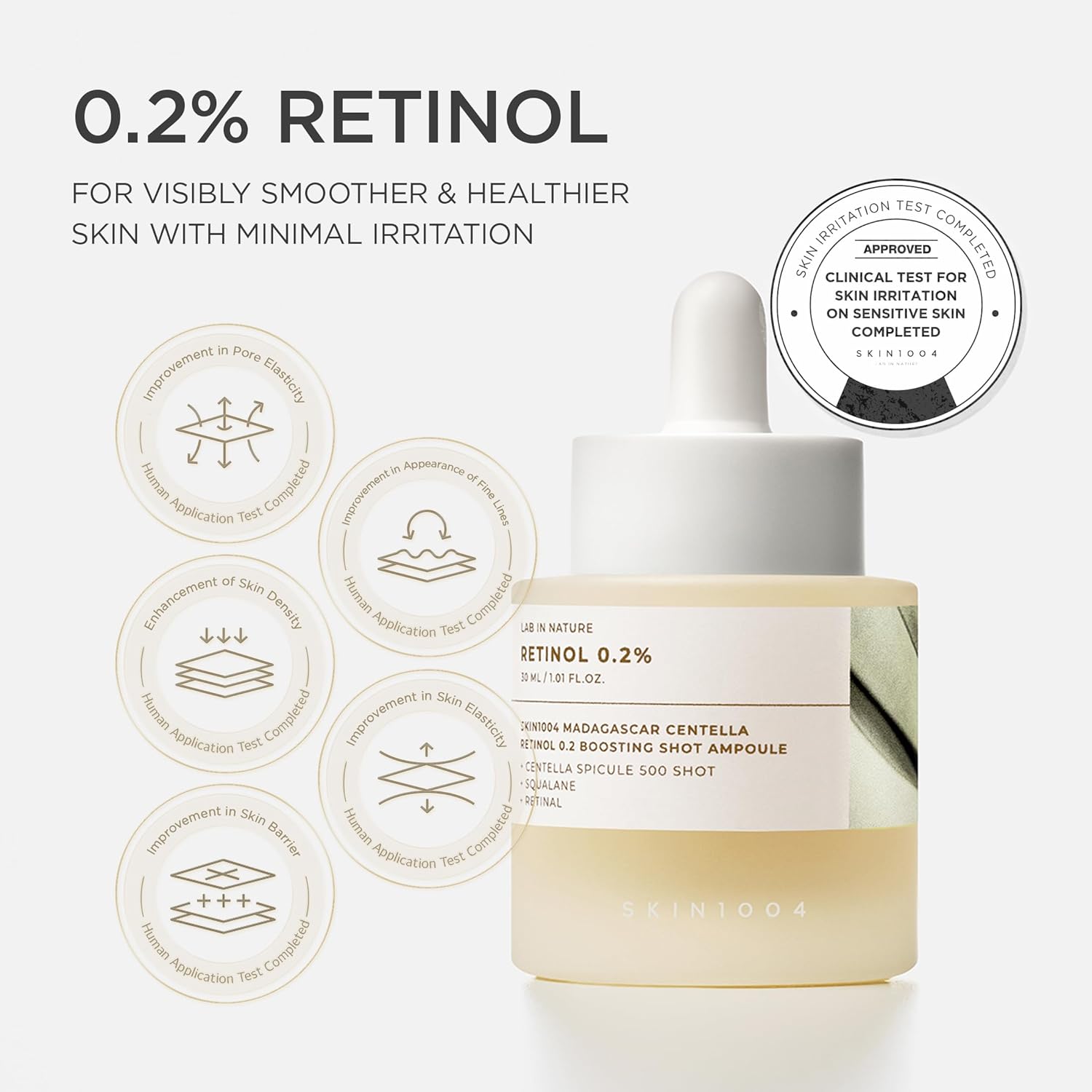 SKIN1004 - Lab in Nature Madagascar Centella Retinol 0.2 Boosting Shot Ampoule
