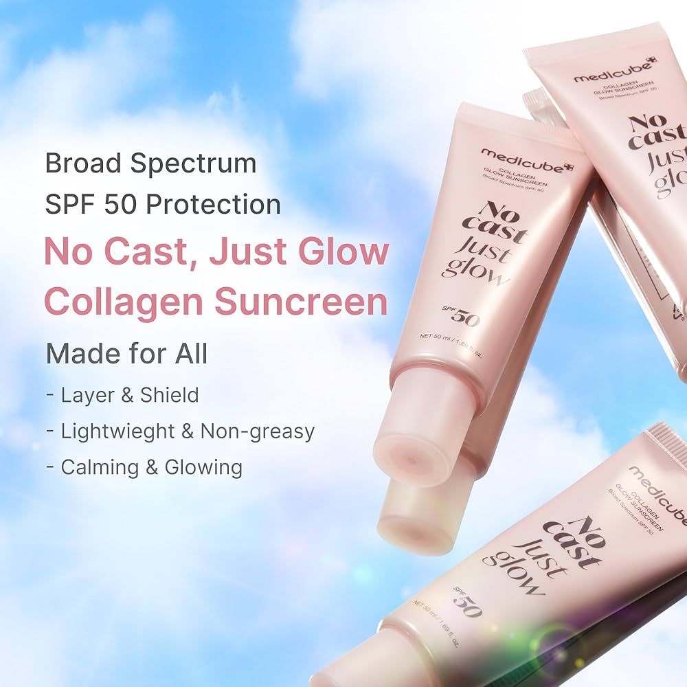 Medicube Sunscreen No Cast Just Glow Collagen | SPF 50