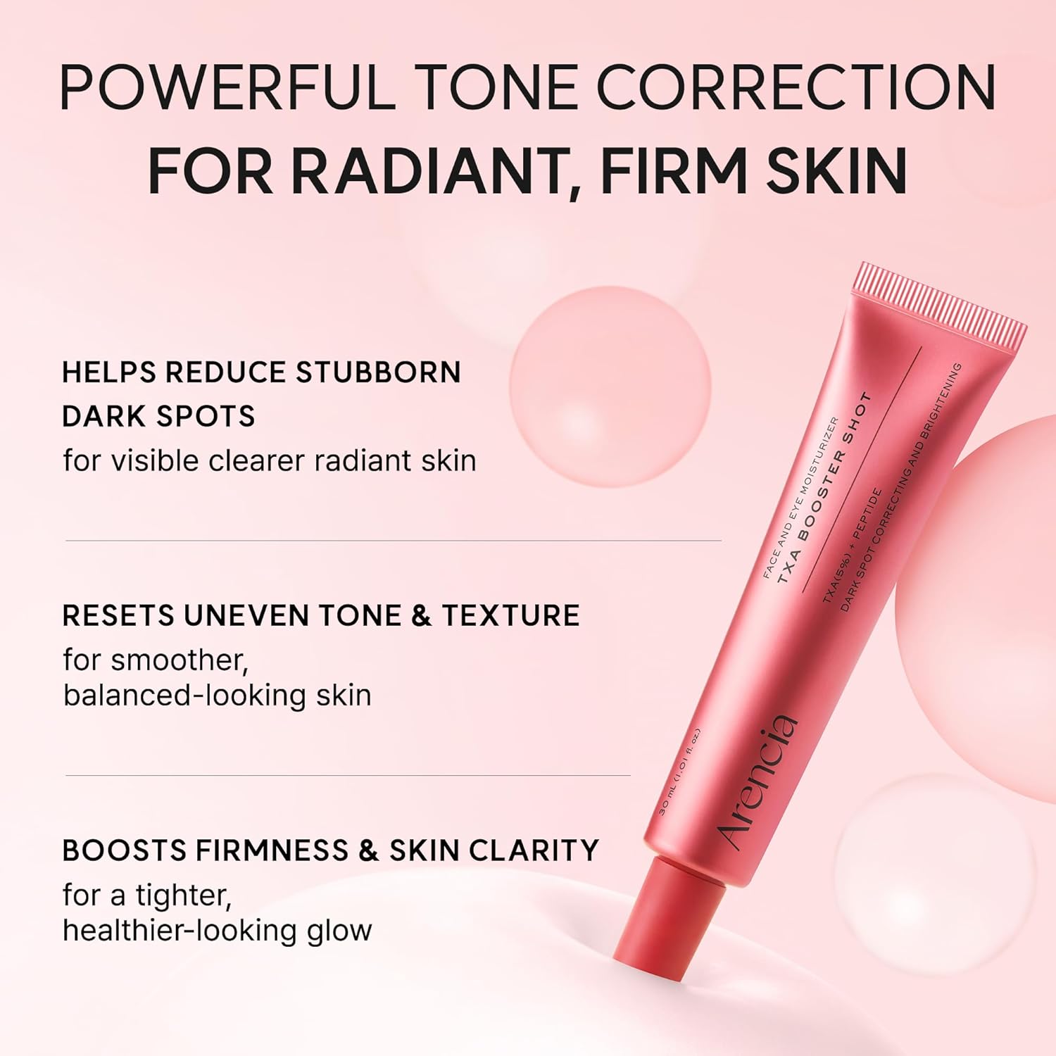 Arencia - TXA Booster Shot, Intensive Dark Spot Correcting Serum with 5% TXA, Niacinamide & 10 Peptides