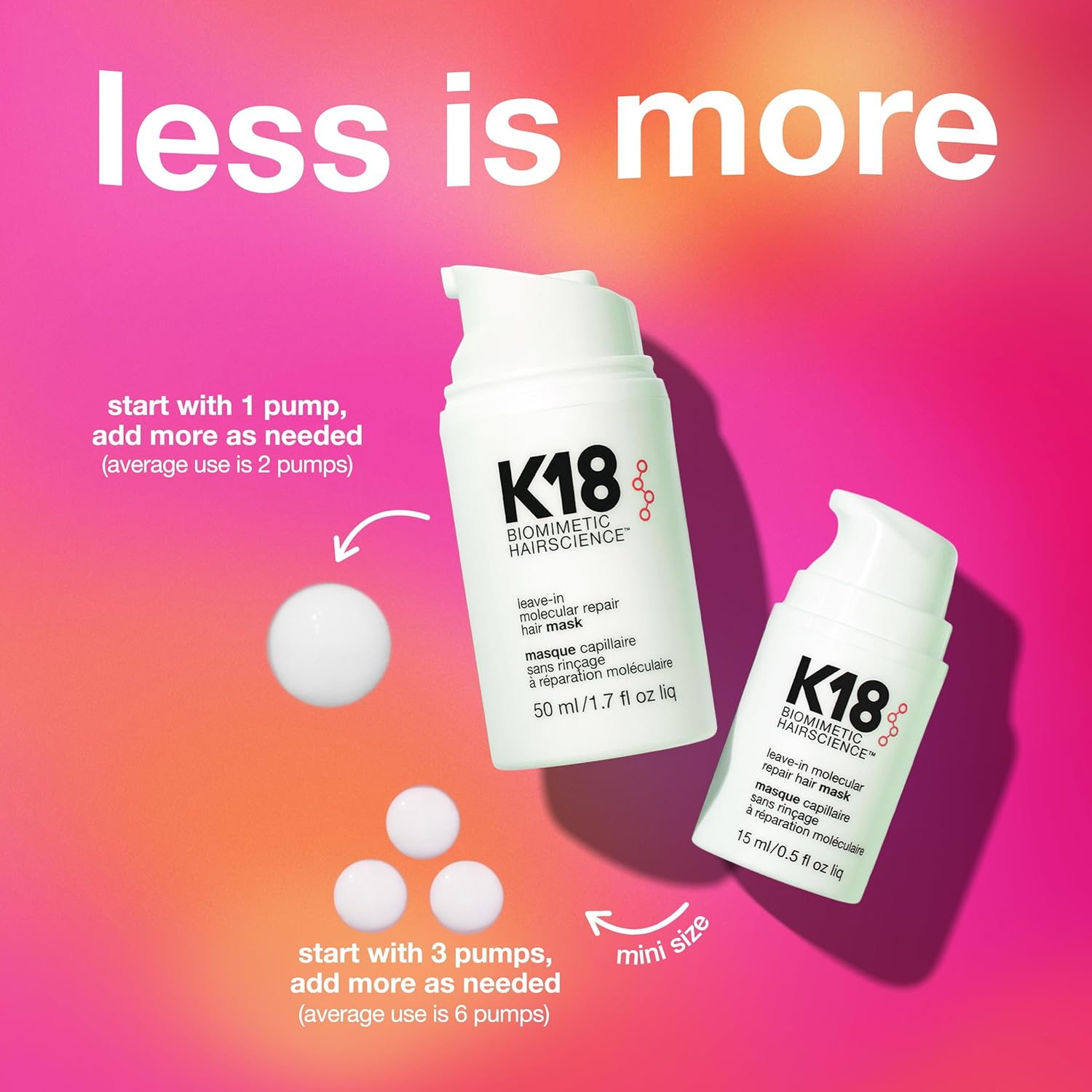 K18 Leave-In Molecular Repair Hair Mask