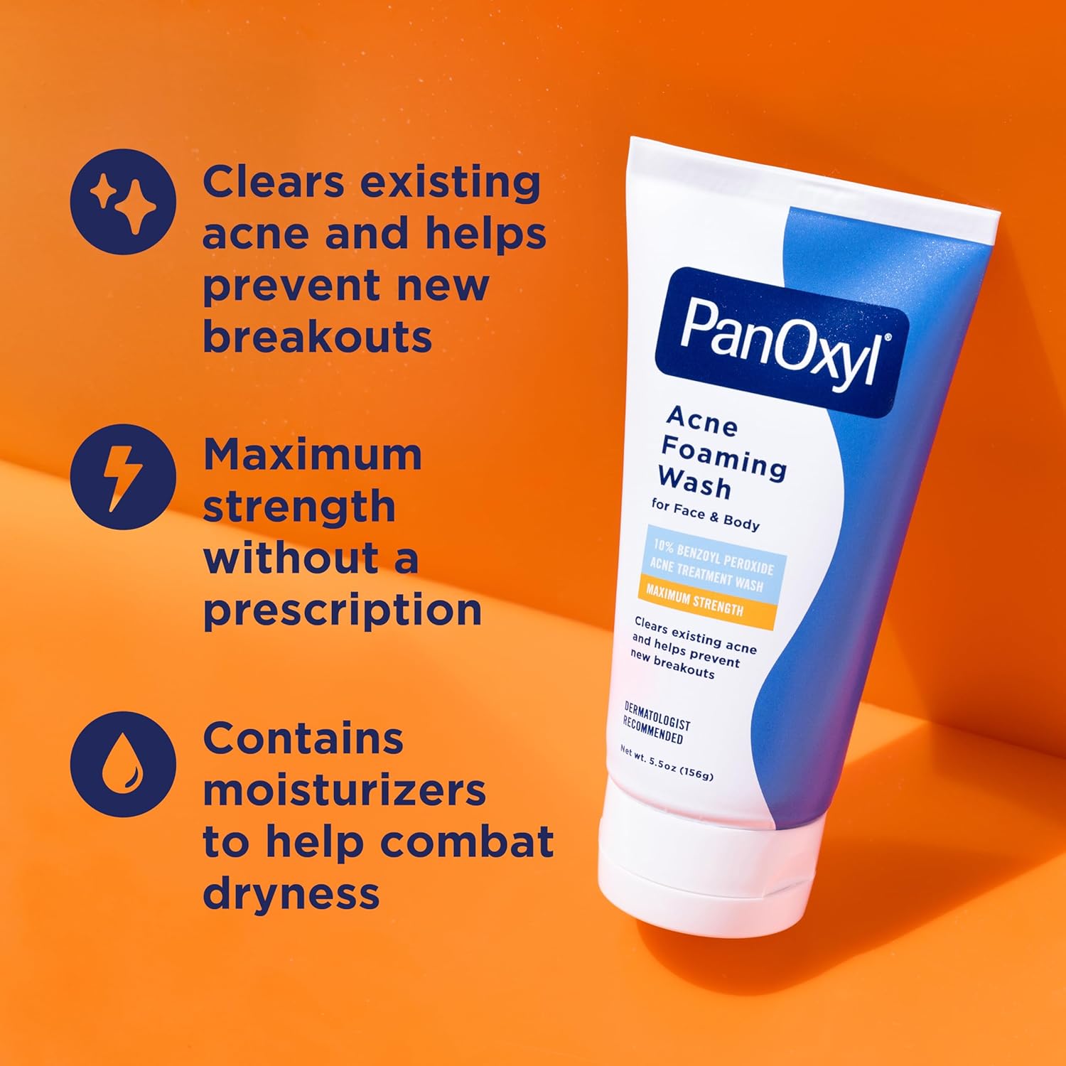 PanOxyl - Acne Foaming Wash Benzoyl Peroxide 10% Maximum Strength