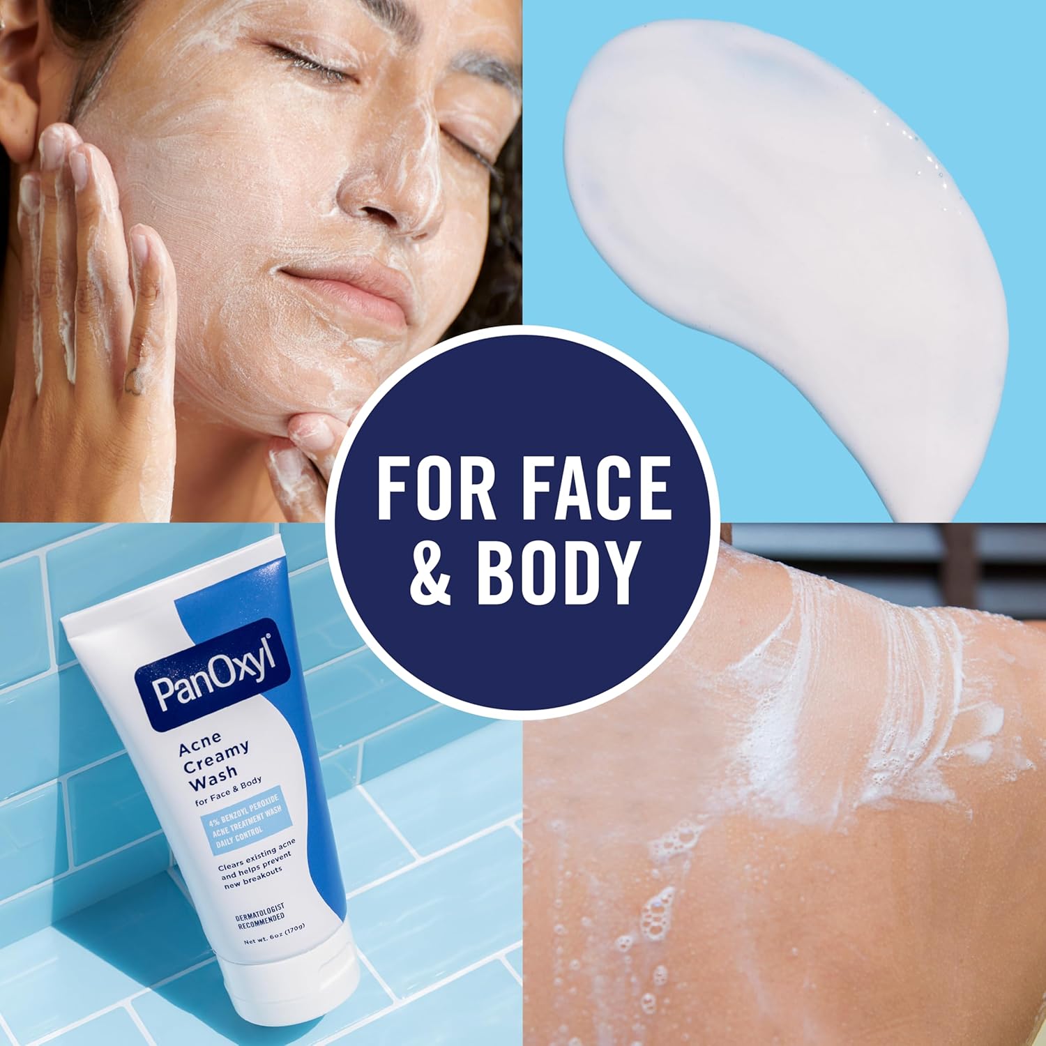 PanOxyl Antimicrobial Hydrating Acne Creamy Wash, 4% Benzoyl Peroxide