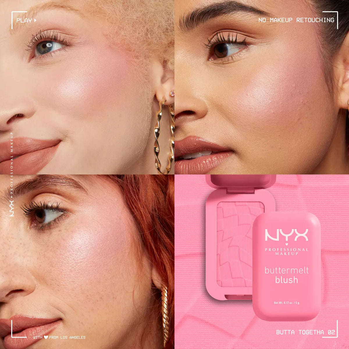 NYX Buttermelt Powder Blush | Pink Musee Egypt