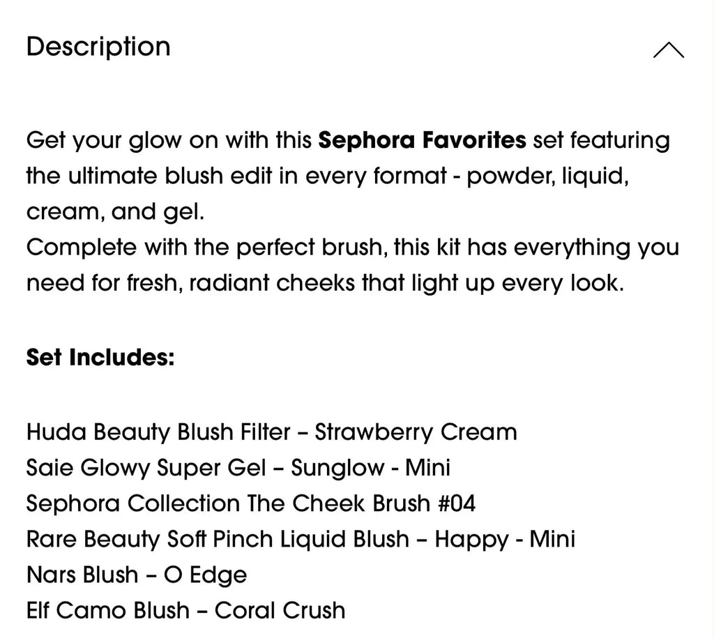 Sephora Favorites - Blush & Glaze