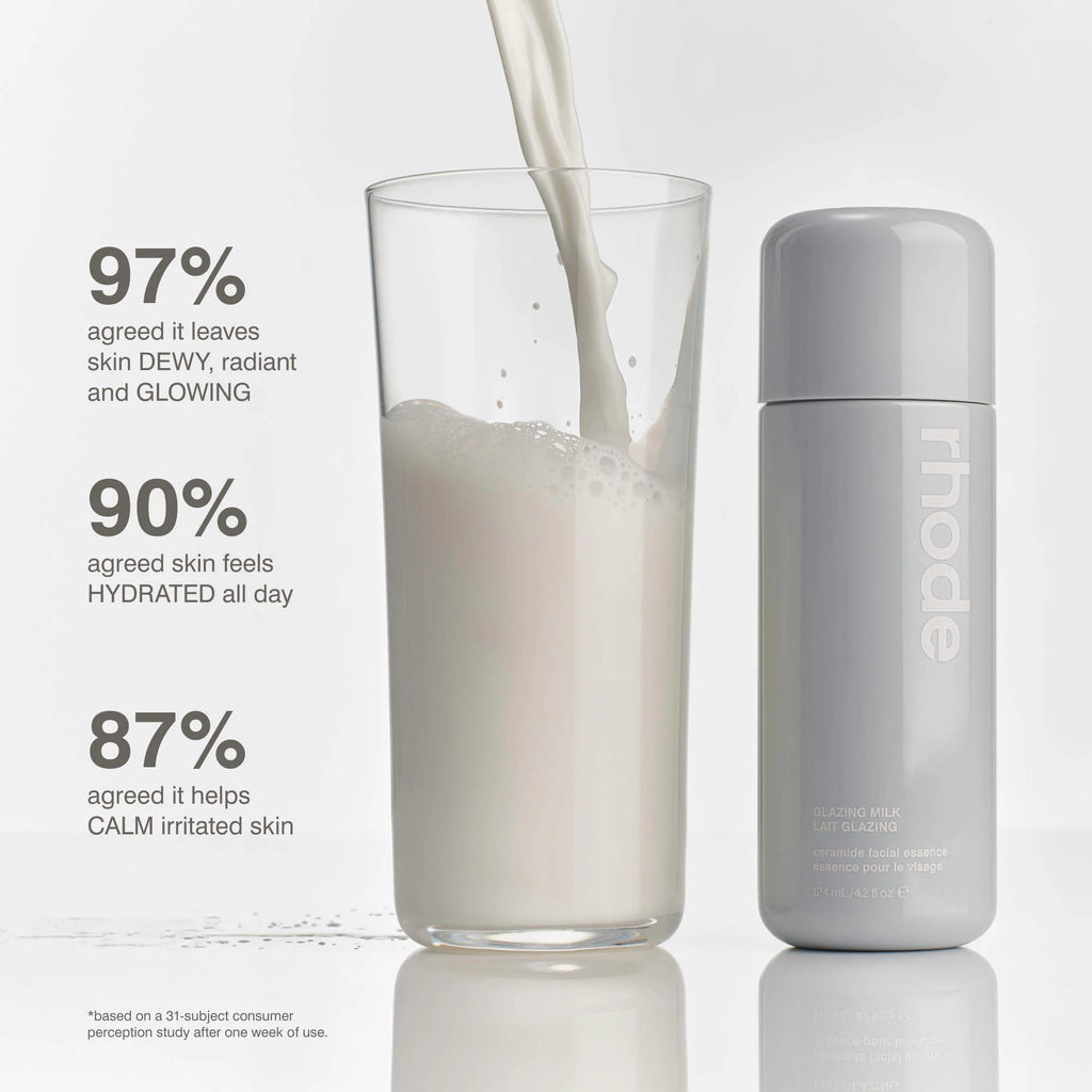 rhode - Glazing Milk Hydrating Ceramide Facial Essence (50 ml) | Pink Musee Egypt