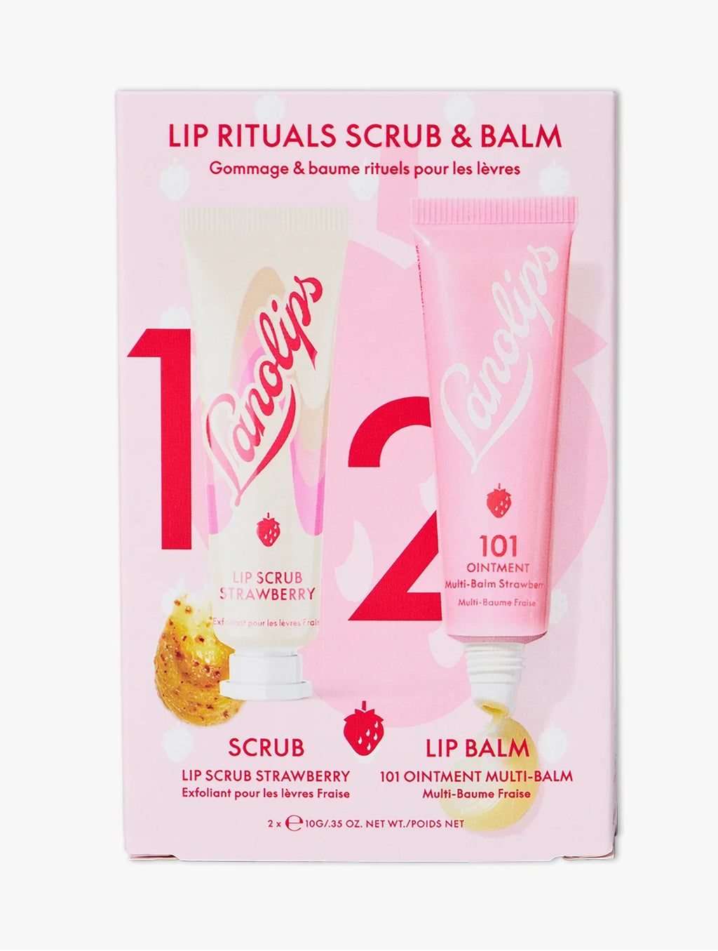 LanoLips - Lip Rituals Scrub & Balm Strawberry | Pink Musee Egypt