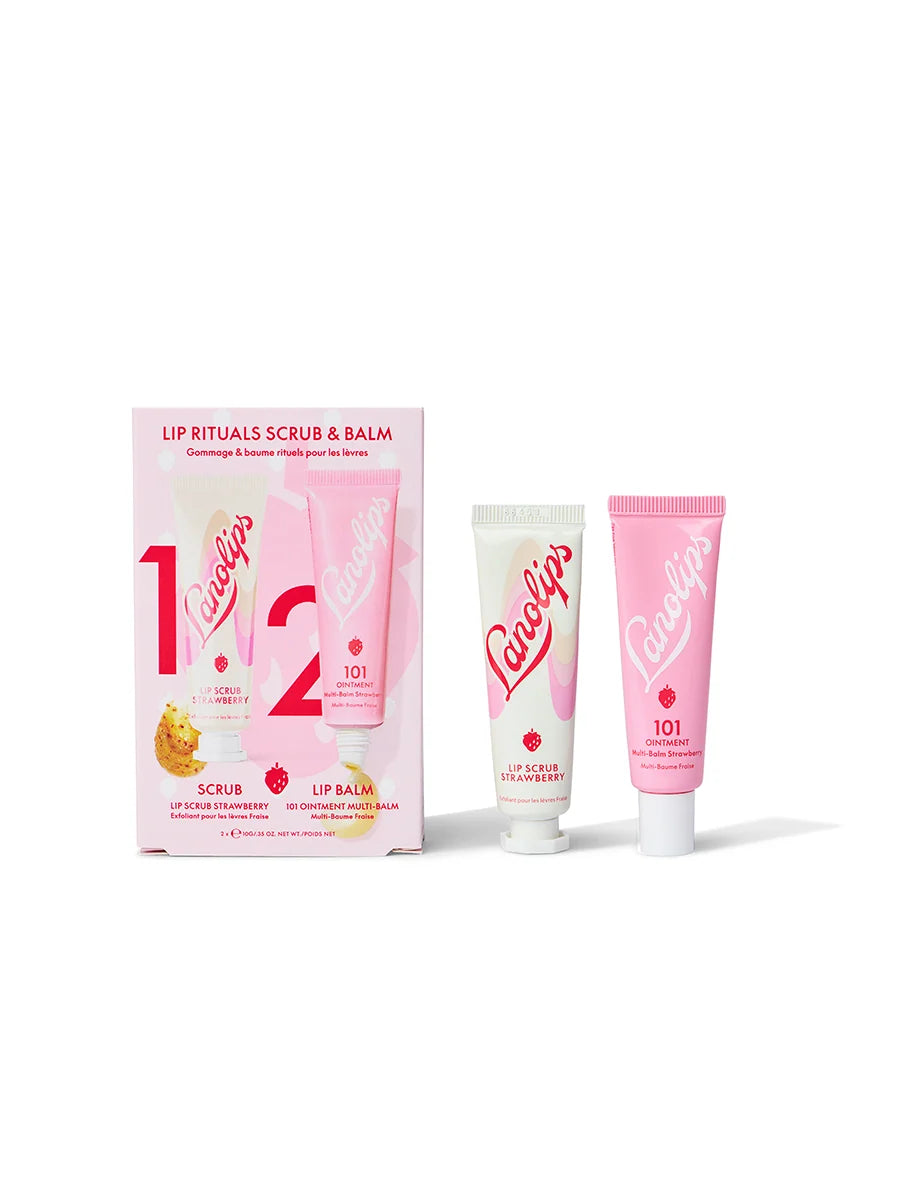 LanoLips - Lip Rituals Scrub & Balm Strawberry | Pink Musee Egypt