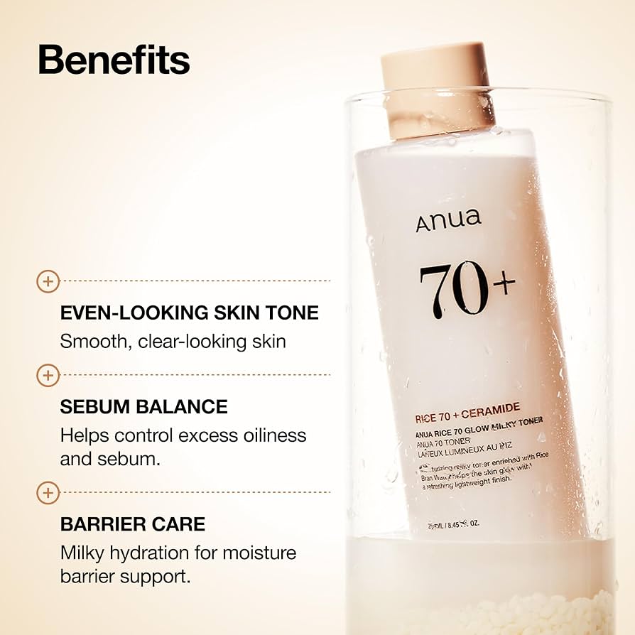 Anua - Rice 70 Glow Milky Toner | Pink Musee Egypt
