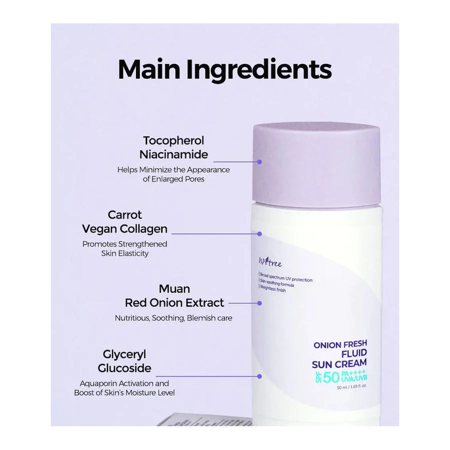 Isntree - Onion Fresh Fluid Sun Cream