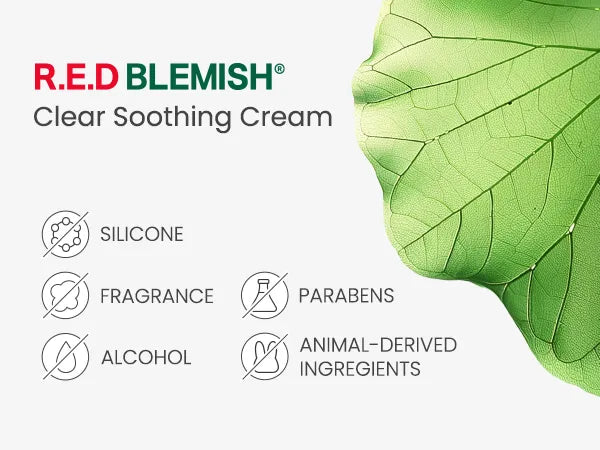 Dr.G R.E.D Blemish Clear Soothing Cream | Calming Moisturizer for Acne-Prone & Sensitive Skin (70ml)