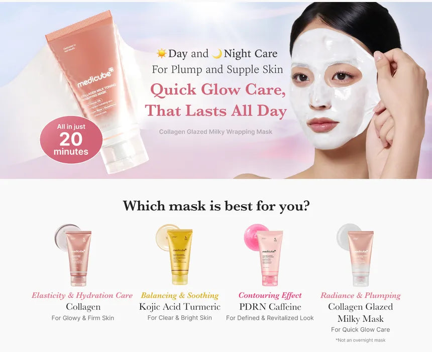 medicube - Collagen Milk Toning Wrapping Mask