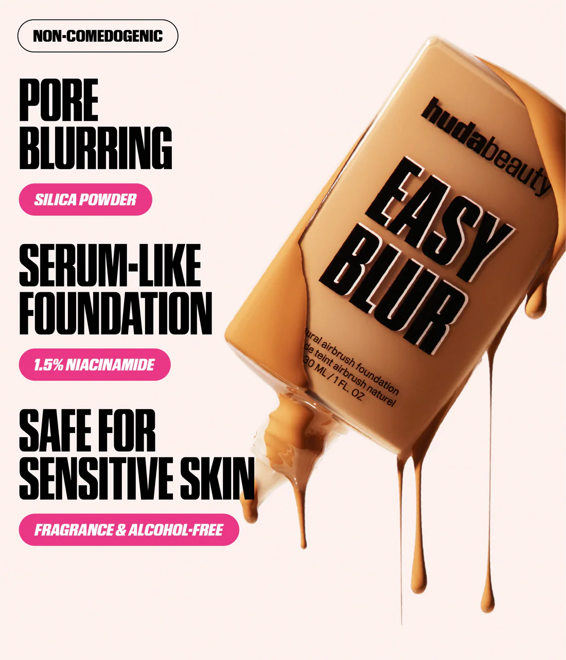 Huda Beauty - Easy Blur Foundation Mini