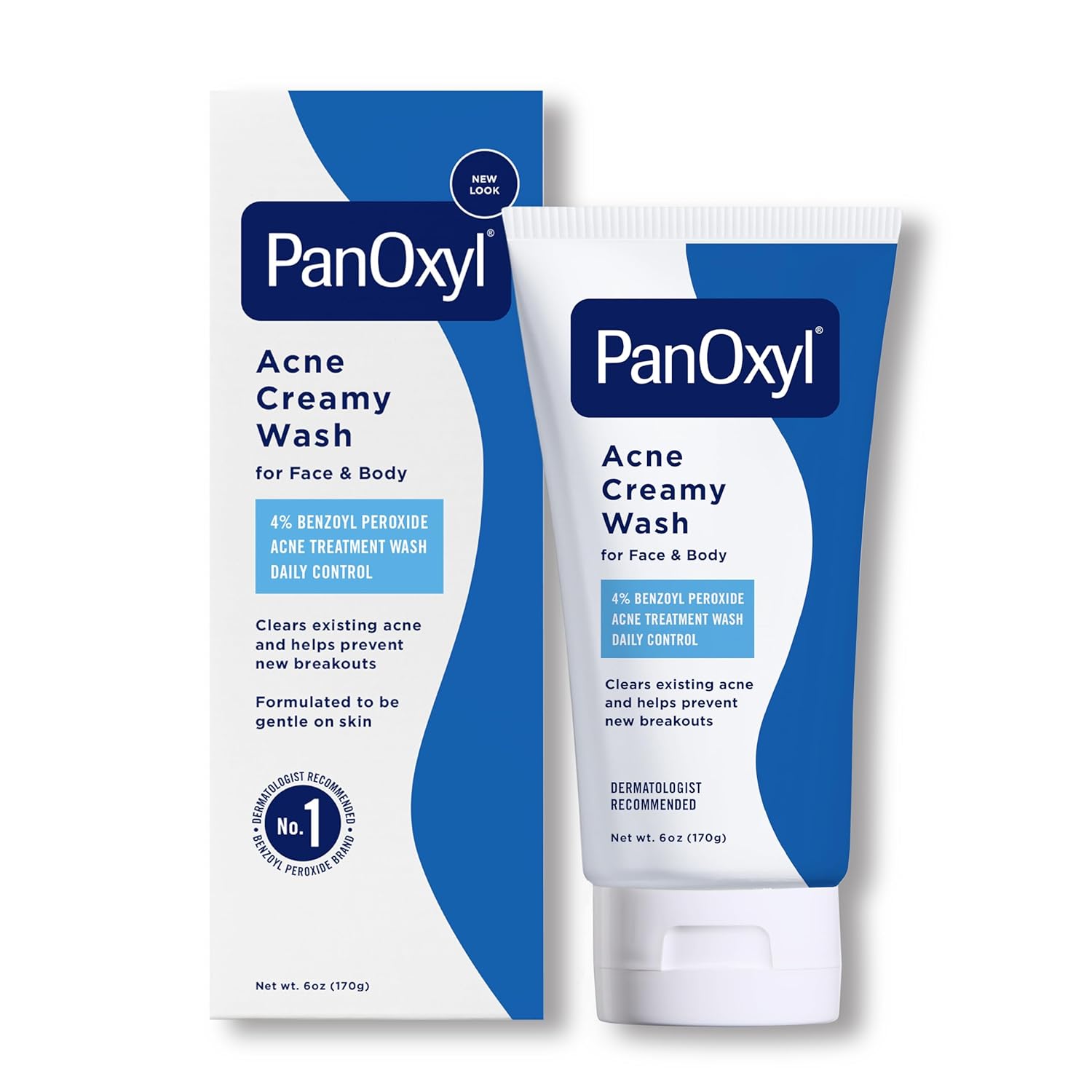 PanOxyl Antimicrobial Hydrating Acne Creamy Wash, 4% Benzoyl Peroxide