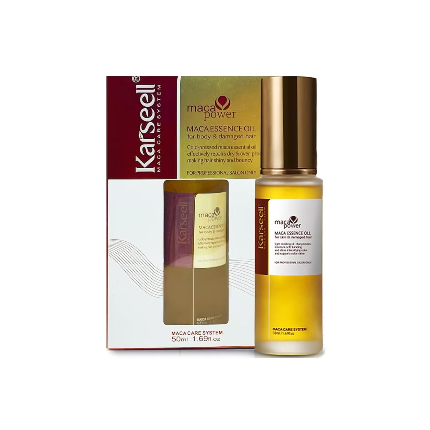 Karseell Maca Power Essence Hair Oil for Body and Damaged Hair 50 ml