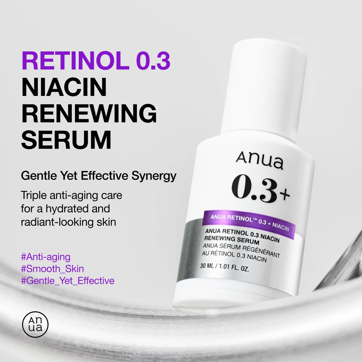 Anua - Nano Retinol 0.3% + Niacin Renewing Serum