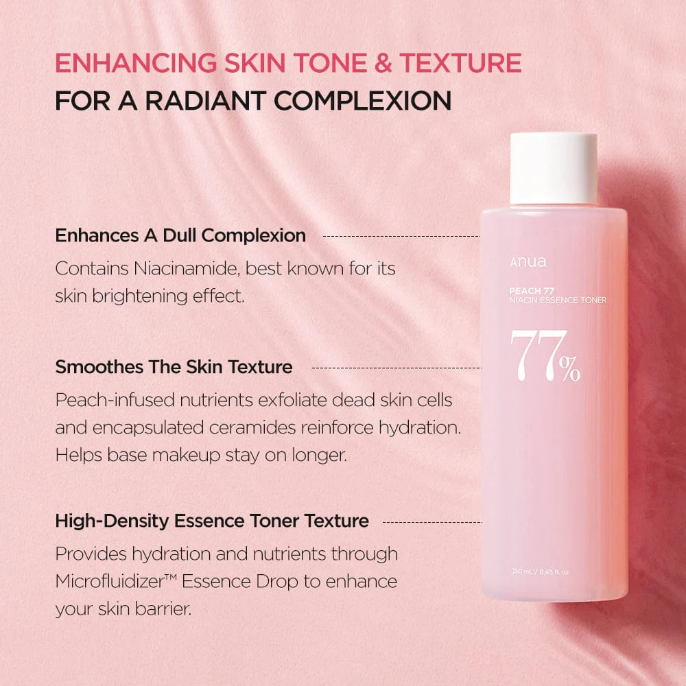 Anua - Peach 77 Niacin Essence Toner